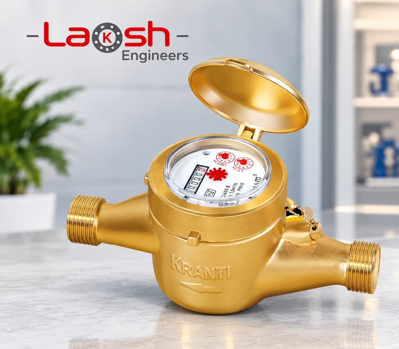 Brass Cold Water Meter Screw End