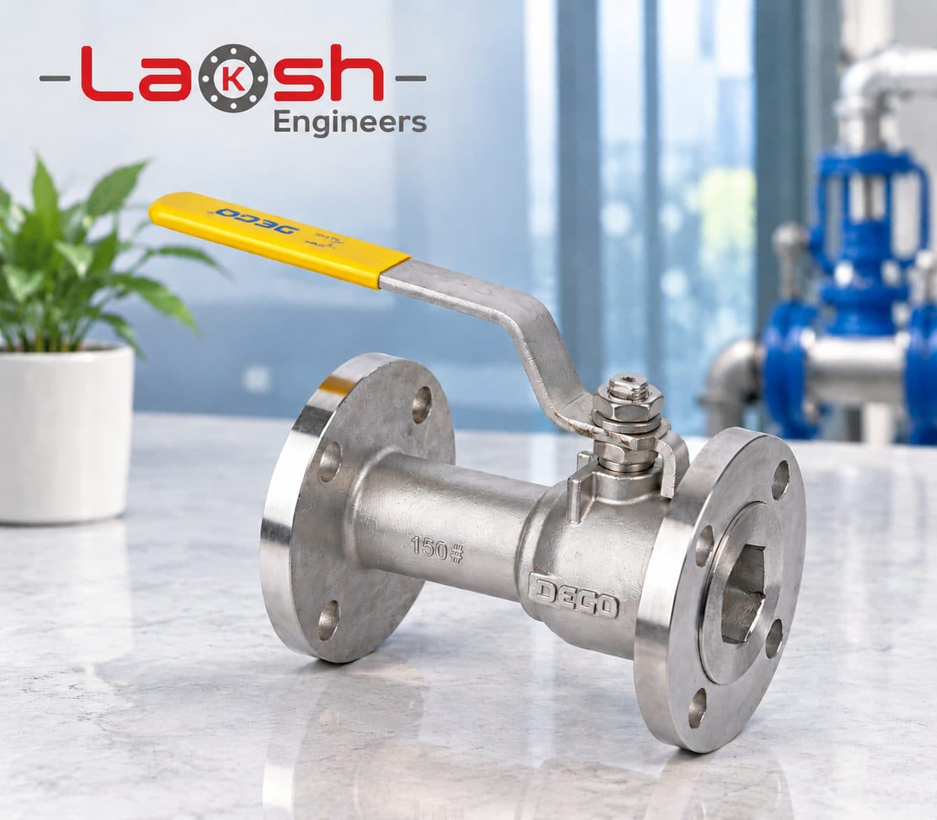 Single Piece Ball Valve Flange End